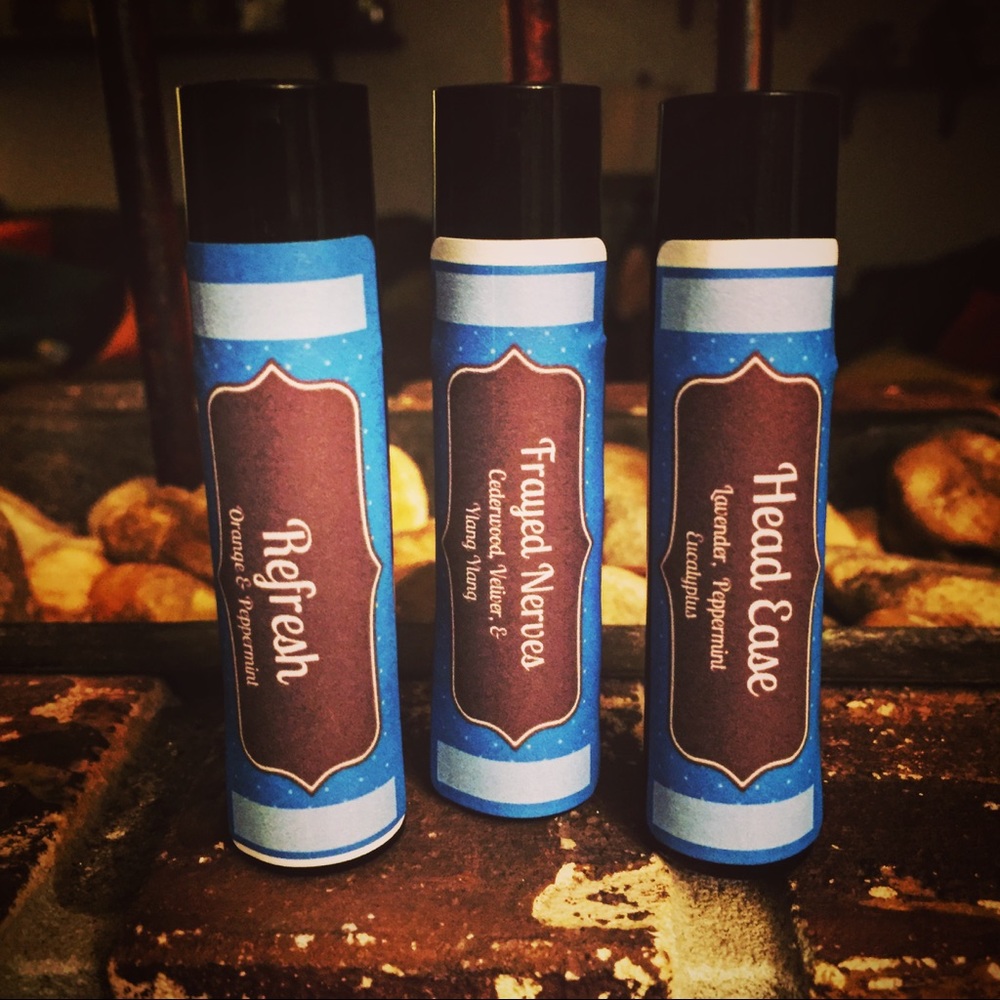 Essential oil roller blends