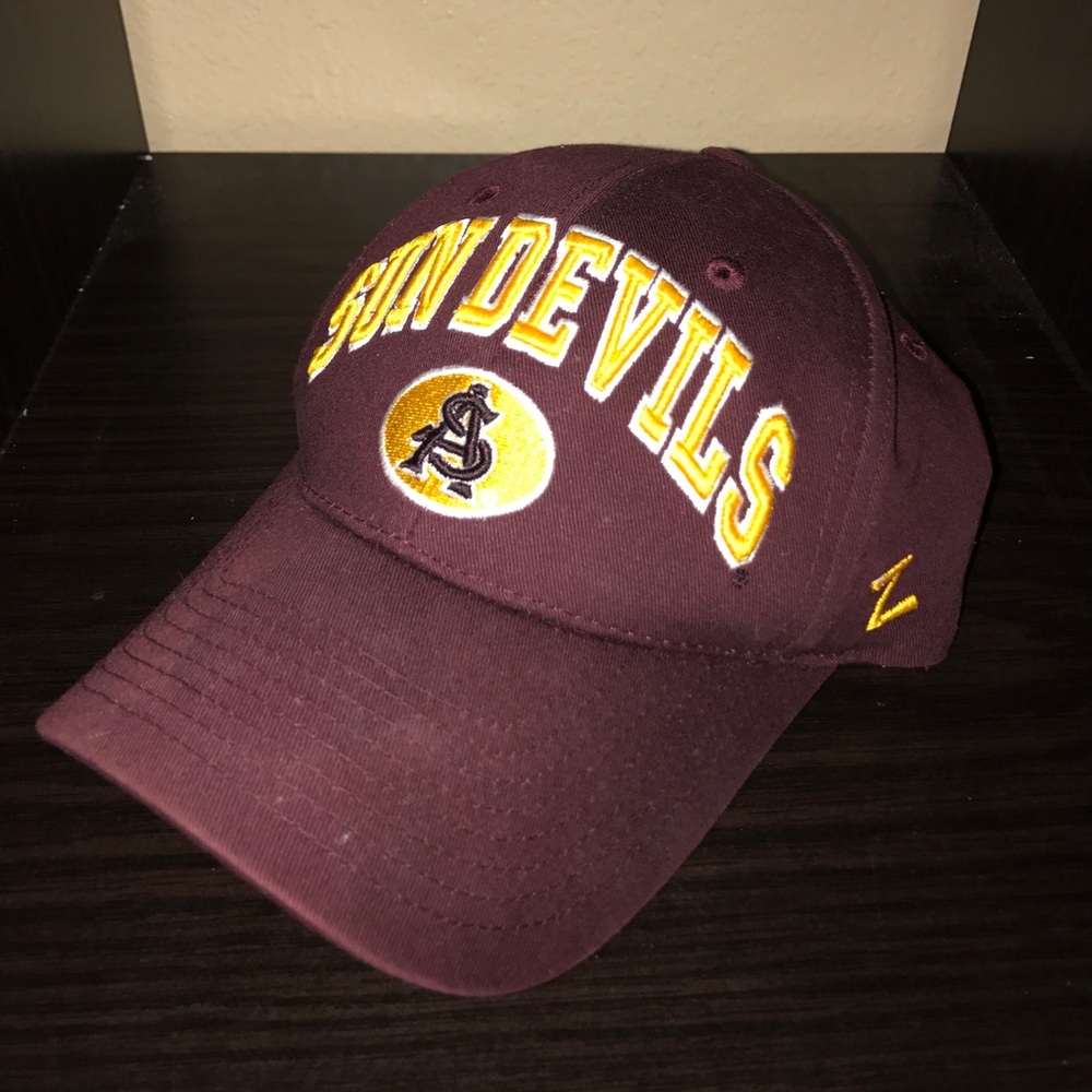 AZ State Sun Devils SnapBack with curved brim.