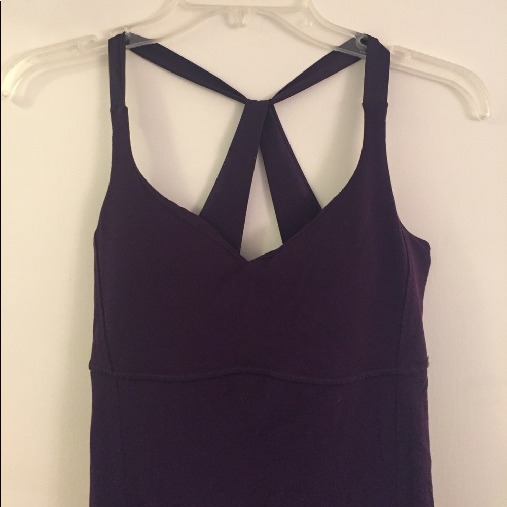 Purple Lululemon workout tank