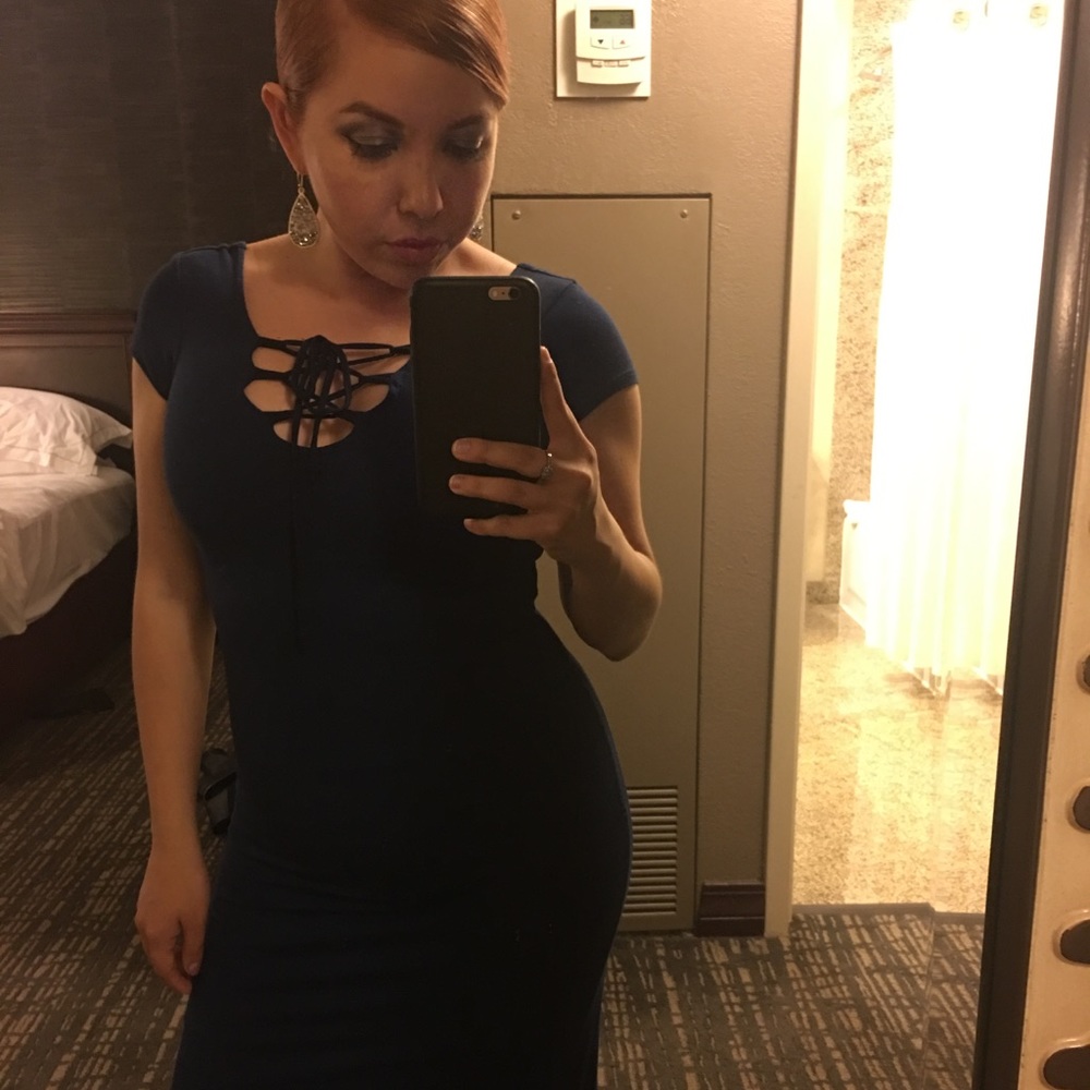 Navy blue dress