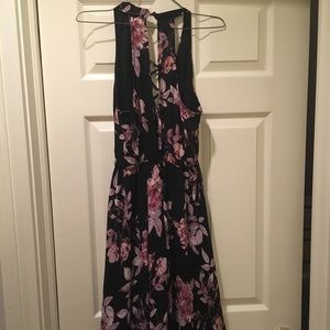 Floral dress with high low bottom