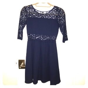 FINAL OFFER❌H&M3/4 sleeve lace skater dress