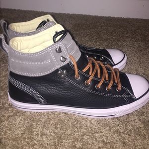 Leather converse