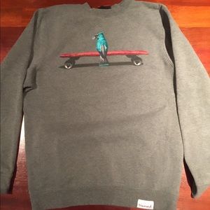 grey diamond crew neck