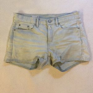 GAP short shorts size 25 blue and white stripes
