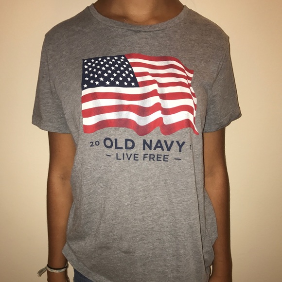 Old Navy Patriotic American Flag T-Shirt - Picture 1 of 3