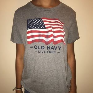 Old Navy Patriotic American Flag T-Shirt