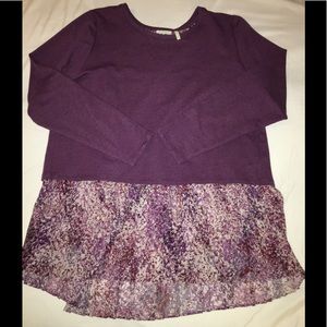 Lori Goldstein LOGO loungewear top  size Large