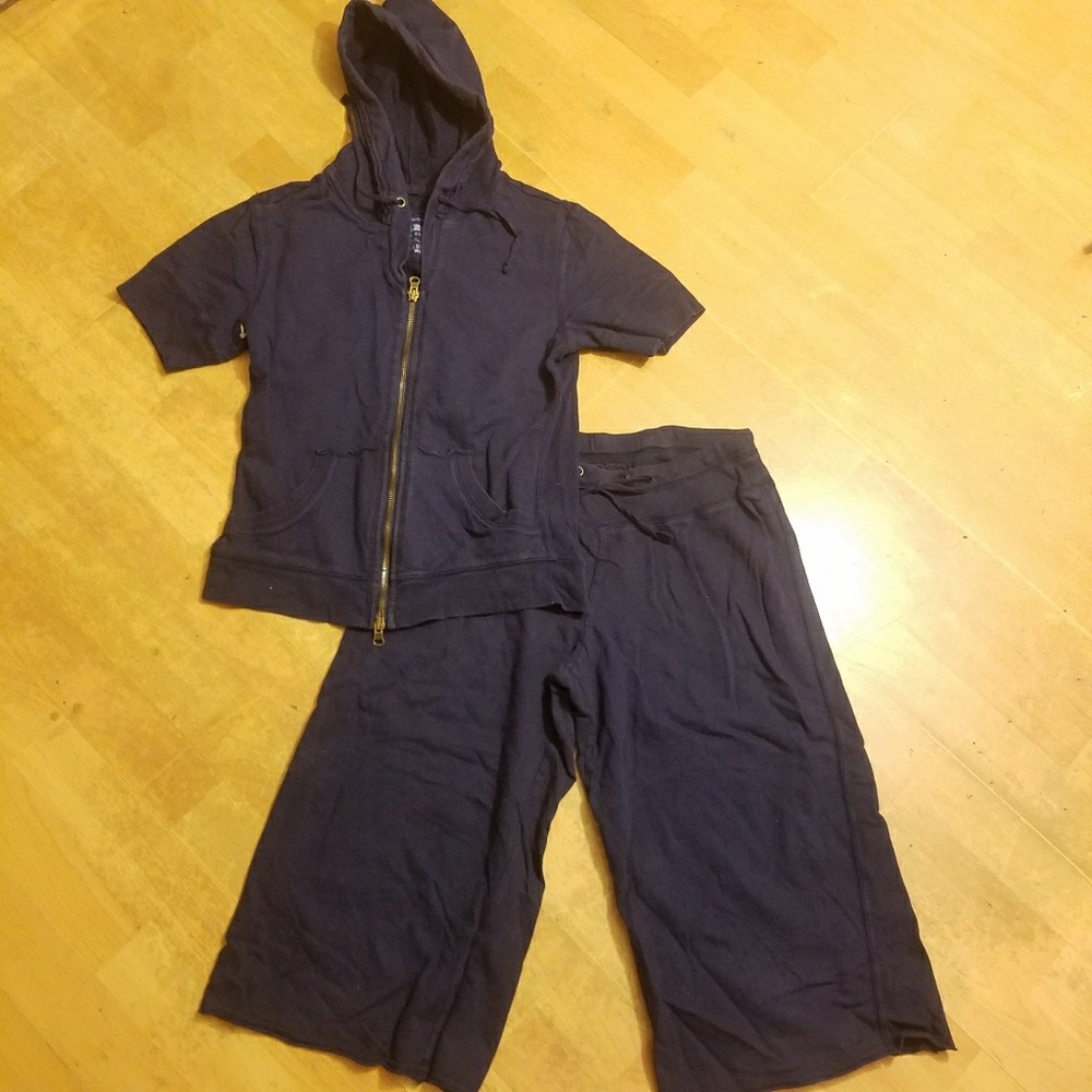 Arizona Jean company Navy blue hooded set - Picture 1 of 2
