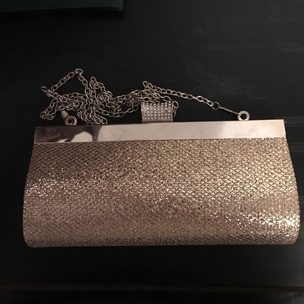 Lulu Townsend clutch, gold color