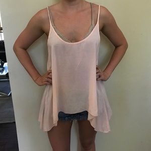 Brandy Melville light pink tank