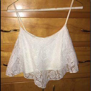 White lace top from Charolette Russe