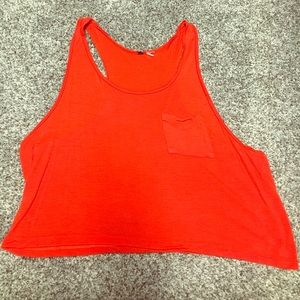 Orange crop top from H&M