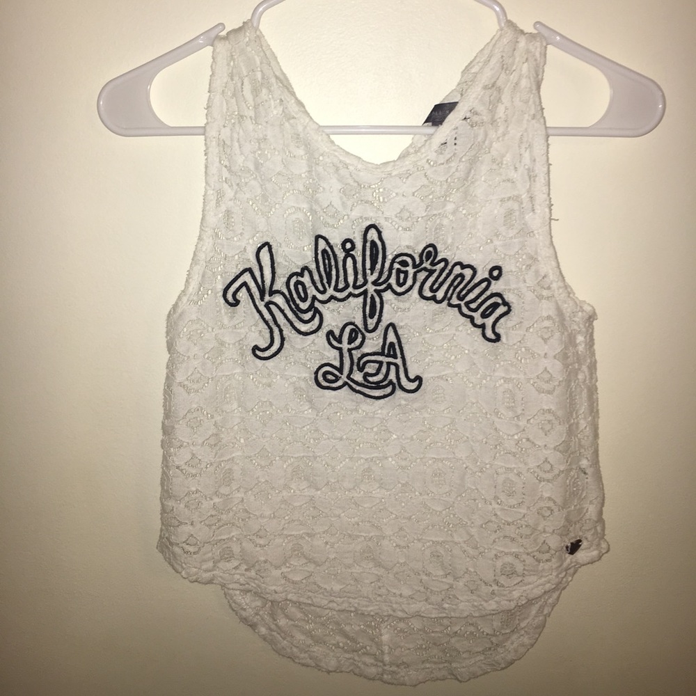 Lace Kendall and Kylie tank top