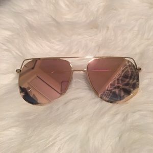 Pink mirrored sunglasses