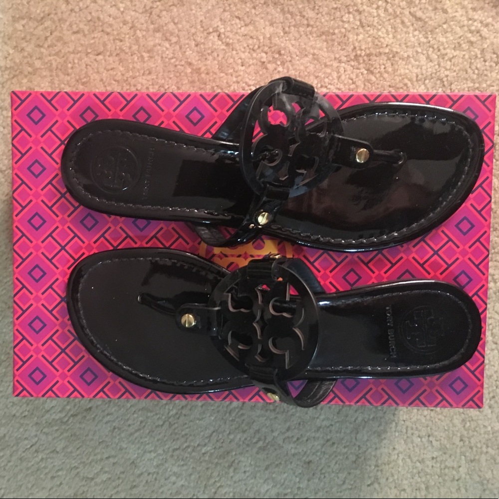 Tory Burch Miller Patent Sandals size 8.5