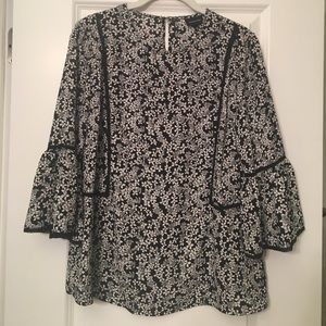 Who What Wear Bell Sleeve Blouse