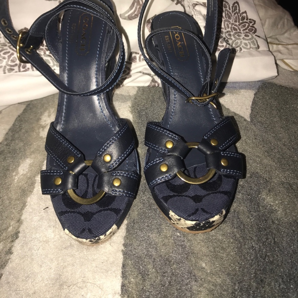 Coach Kallista patchwork wedges