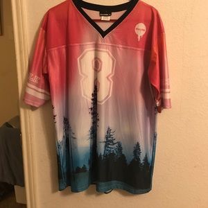 Aurora Skye Pink Touchdown Blackmilk Jersey