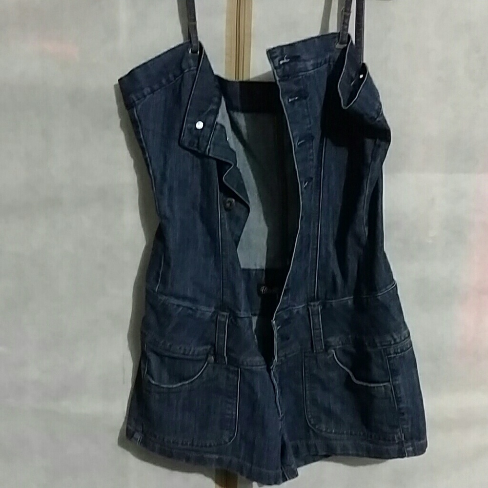 Denim Romper