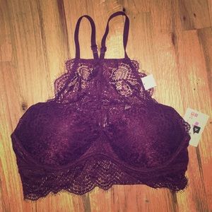 Burgundy PINK Push Up Bralette