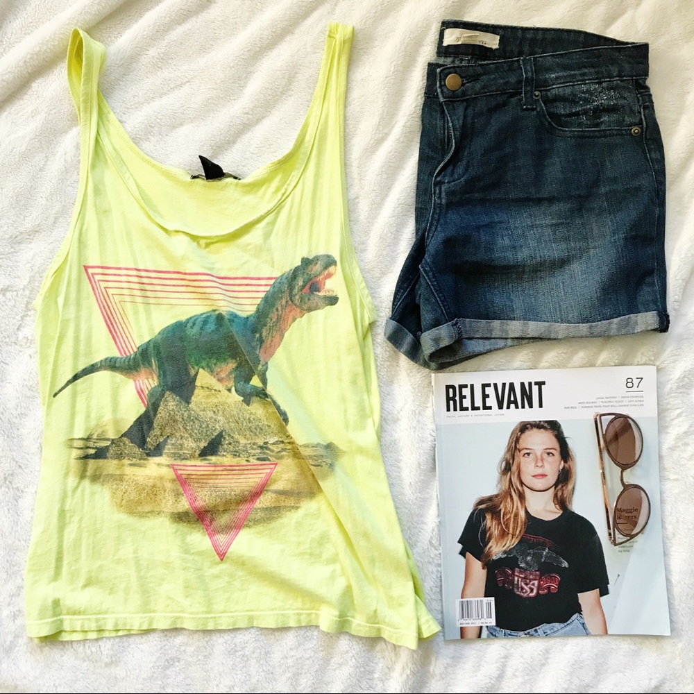 SALE • Forever 21 oversized Dino tank