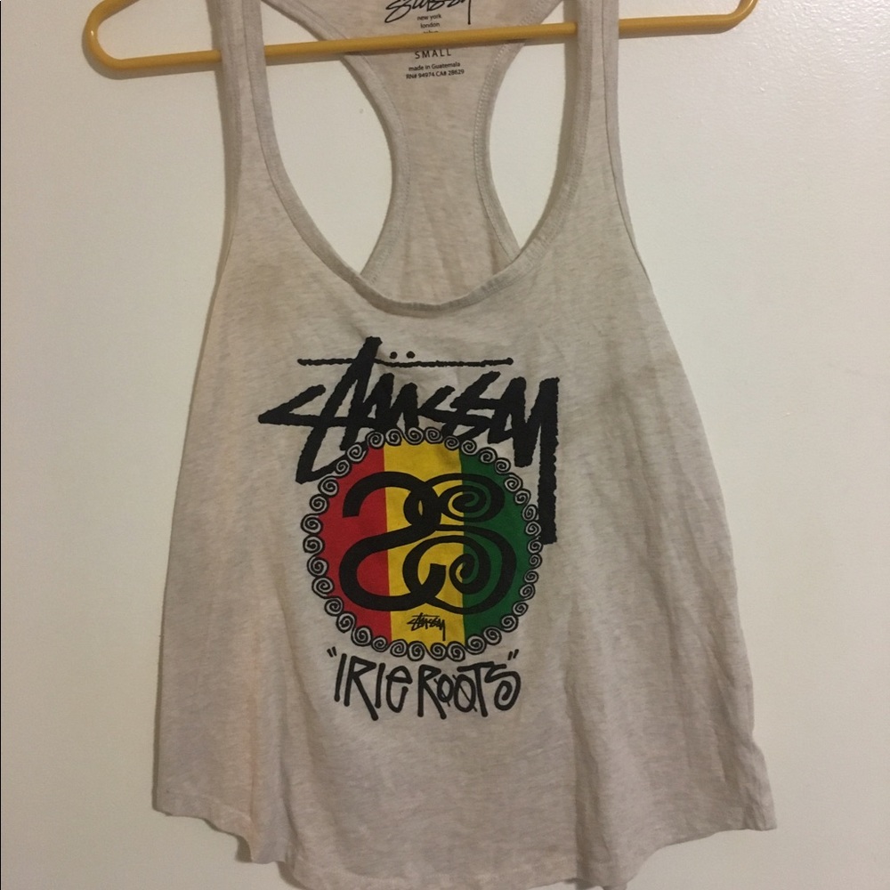 nwot rasta irie roots stussy tank