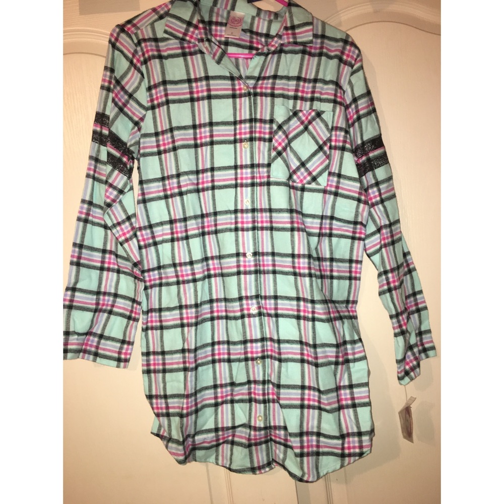 Long sleeve, flannel pj dress!
