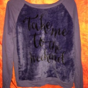 take me to the weekend sweater