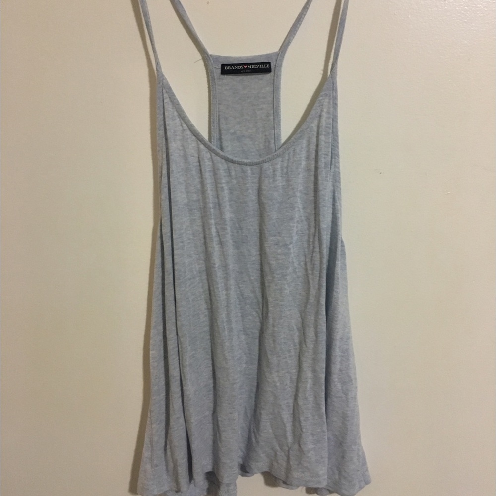 baby blue brandy melville tank