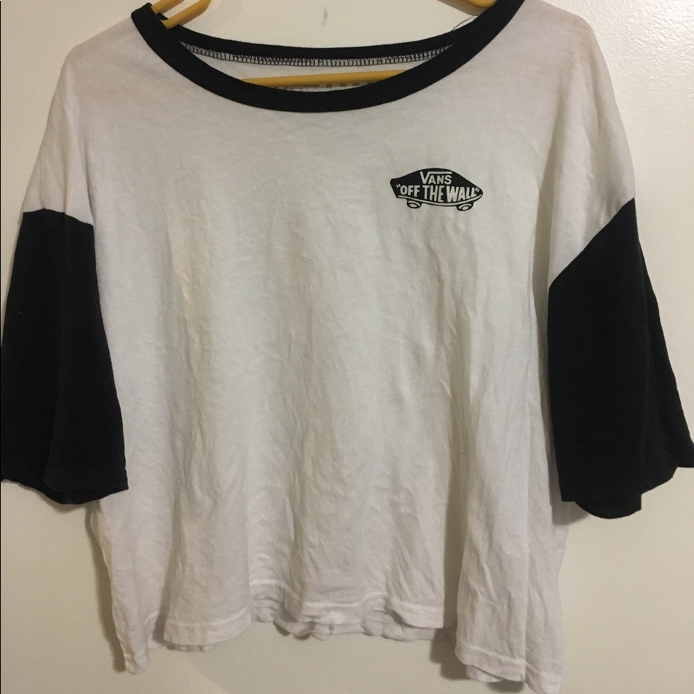 vans color block logo tee