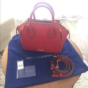 Rebecca Minkoff Micro Perry Satchel in Cherry