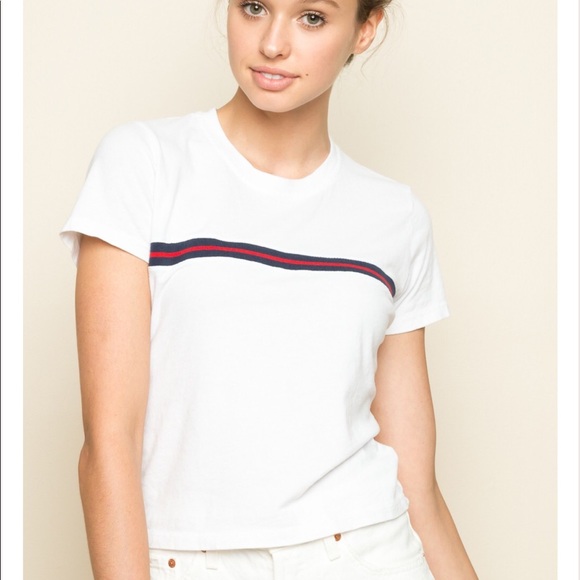 BNWT white striped Darlene top - Picture 3 of 3