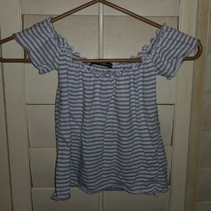 Brandy Melville Ruffled Off the Shoulder Top