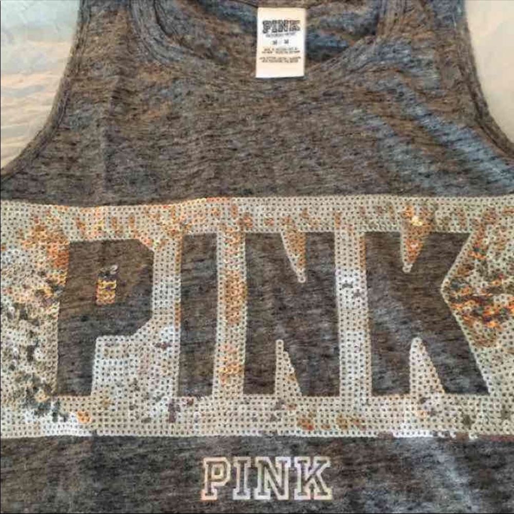 Pink bling tank