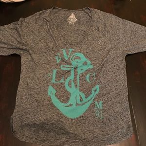 Volcom 3/4 length cotton tee.