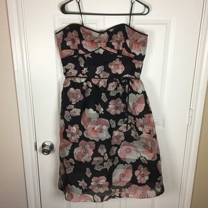 Kay Unger Silk Strapless Dress