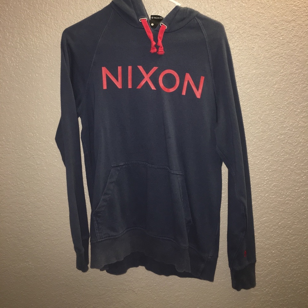 Blue / Red (writing) Nixon Hoodie
