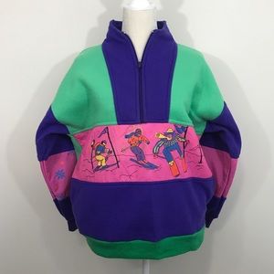 Vintage skiing sweater A'milano