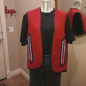 Handmade American Indian Wool Vest