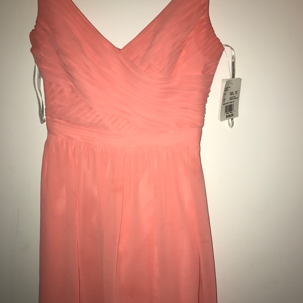 Salmon colored dress