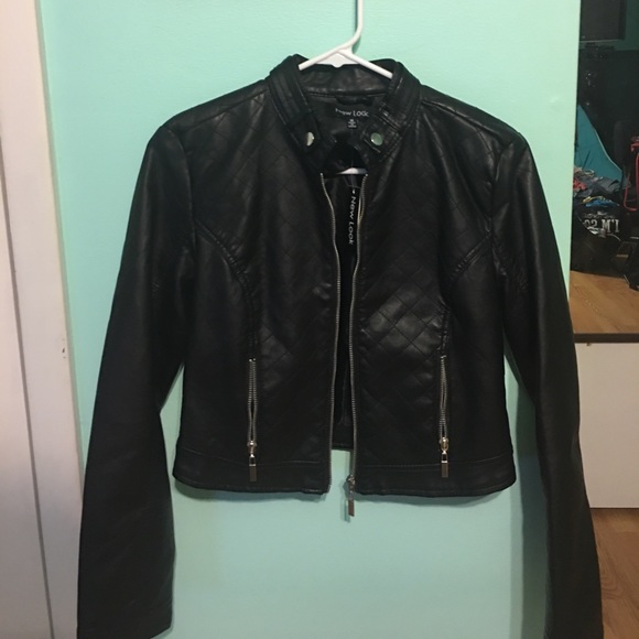 New Look Jackets & Blazers - pleather cropped jacket