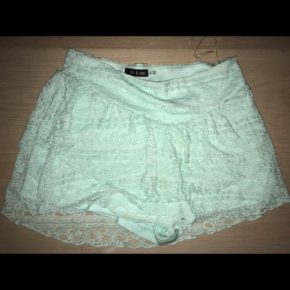 Turquoise Charlotte Rouse miniskirt