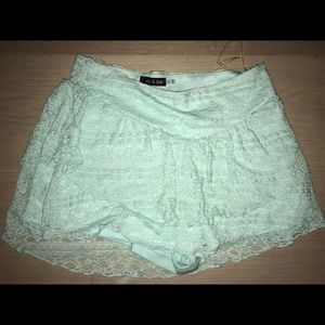 Turquoise Charlotte Rouse miniskirt