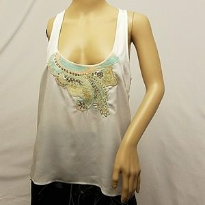 ARDEN B light asymmetrical tank top blouse XS