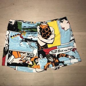 Brandy Melville comic strip shorts