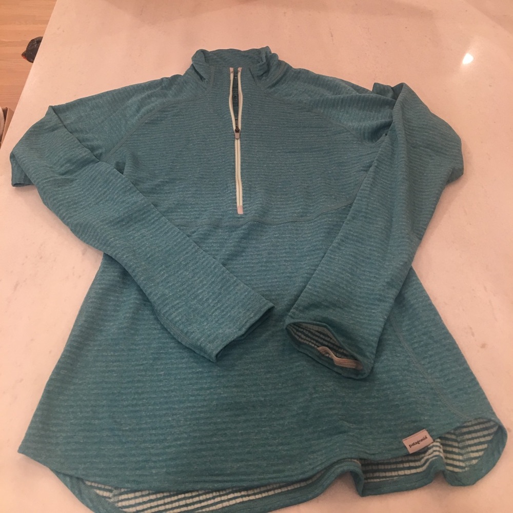 Long sleeved quarter zip pullover