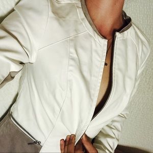 BRAND NEW W TAGS INC LEATHER MOTO BIKER JACKET