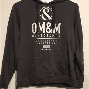 nwot of mice and men hooded sweatshirt