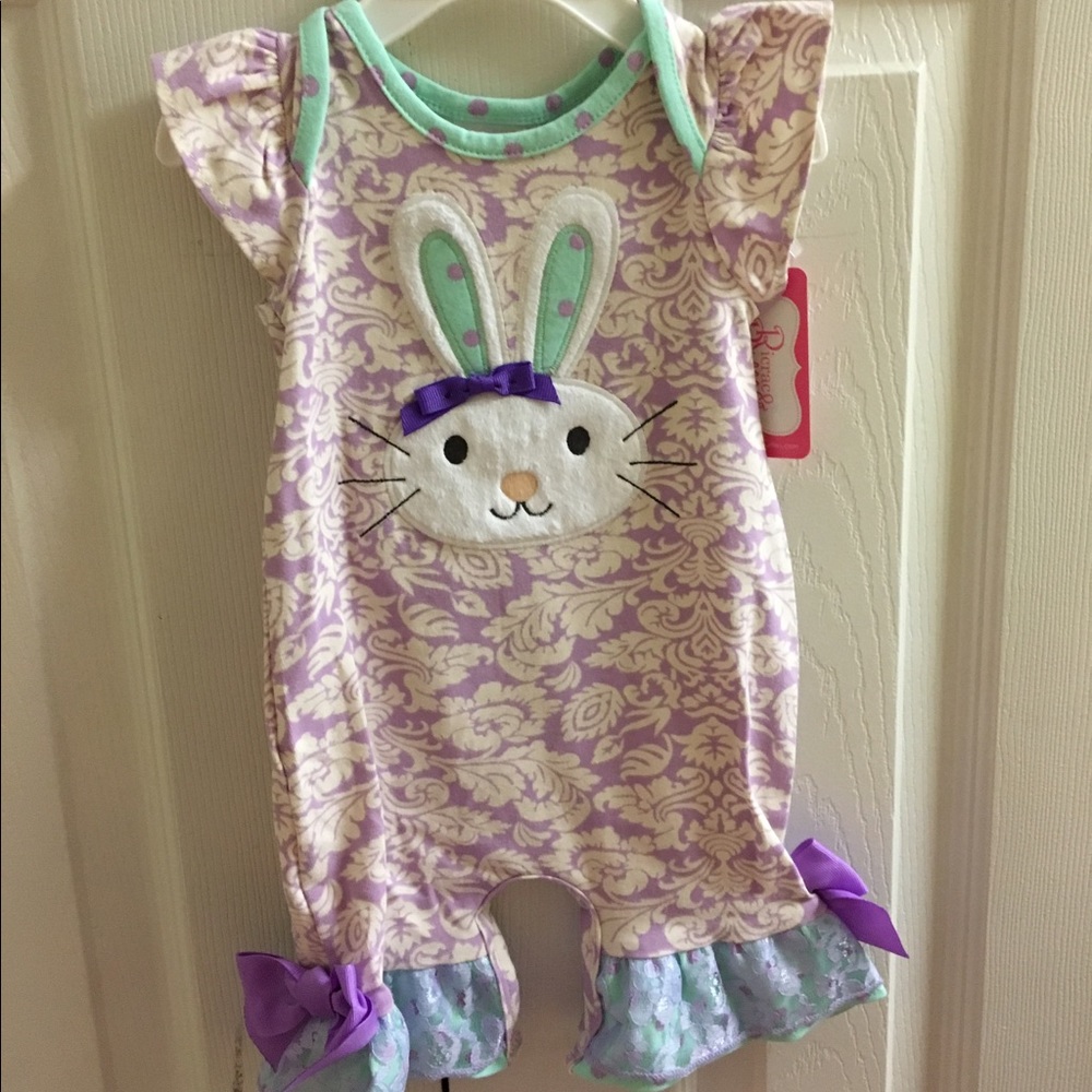 Ricrac & Ruffles Bunny Outfit 3/6 m